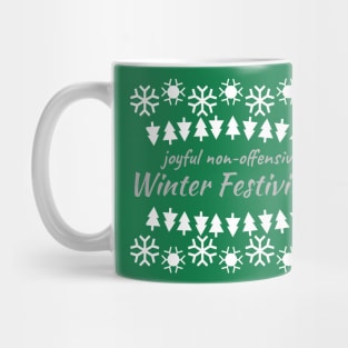 Joyful non-offensive Winter Festivities Mug